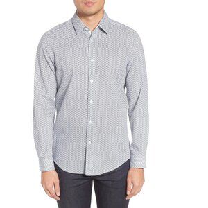 BOSS Lukas Regular Fit Twill Print Sport Shirt